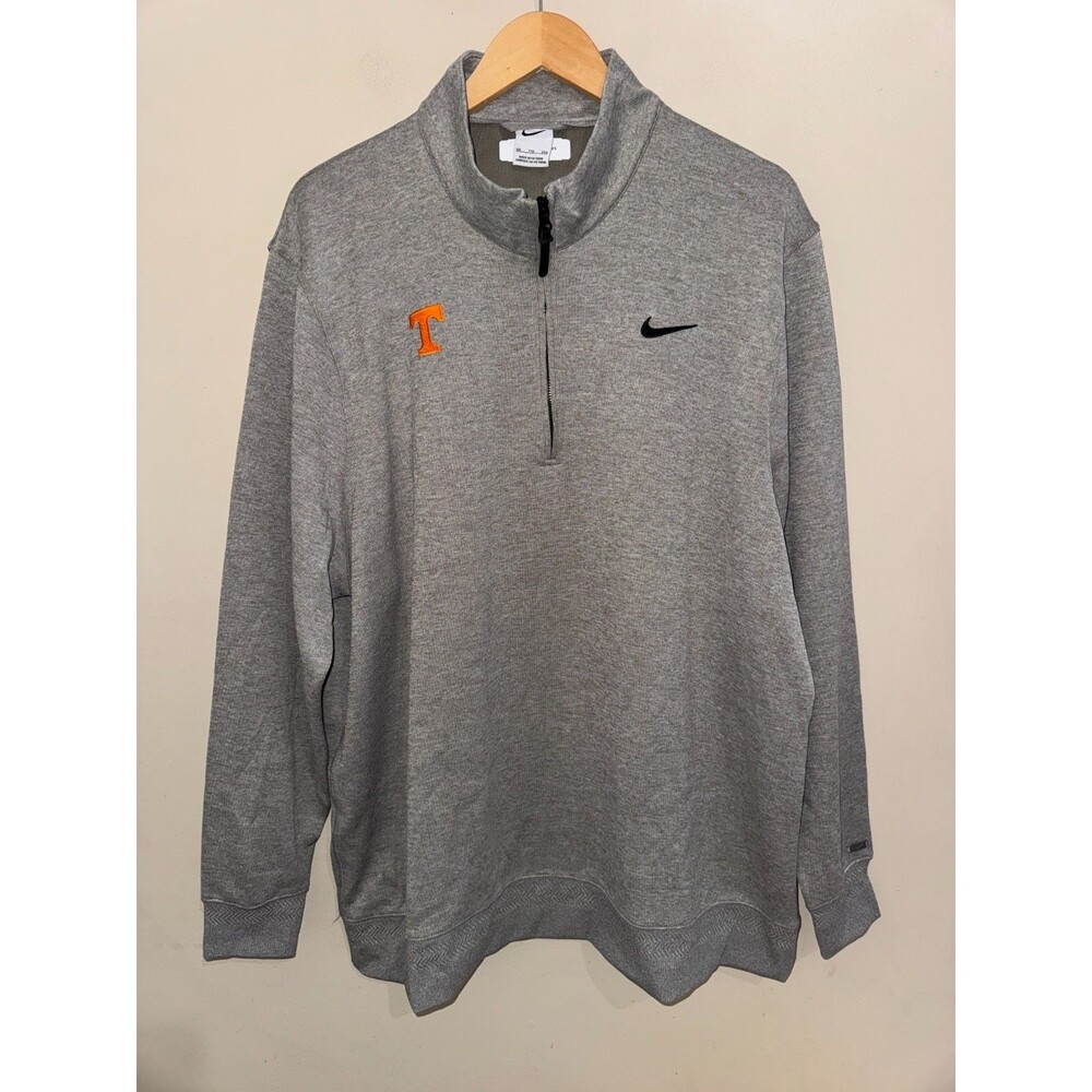 Men 2XL Nike Tennessee Volunteers Football Team Issued 1/4 Zip Golf Sweater RARE